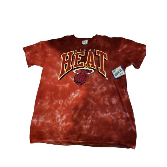 Men's Miami Heat '47 Red Vintage Tie Dye Tubular T-Shirt Men's Size Large NWT - Picture 10 of 10